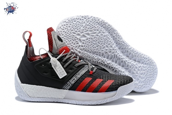 Meilleures Adidas Harden Vol. 2 Noir Rouge Blanc (ah2123)