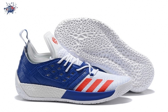 Meilleures Adidas Harden Vol. 2 Usa Blanc Bleu Rouge (aq0026)