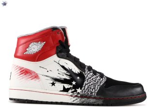 Meilleures Air Jordan 1 High Dw "Dave White (Wings Of The Future)" Noir Rouge Blanc (464803-001)