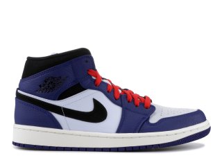 Meilleures Air Jordan 1 Mid Se "Deep Royal Bleue" Bleu Noir (852542-400)