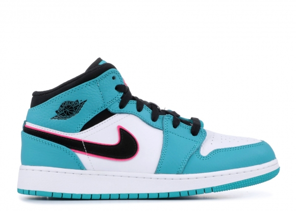 Meilleures Air Jordan 1 Mid Se (Gs) "South Beach" Bleu Blanc (bq6931-306)