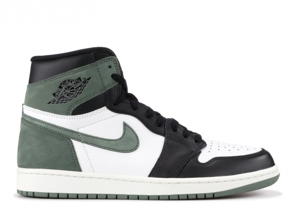 Meilleures Air Jordan 1 Retro "Clay Green" Vert Noir (555088-135)