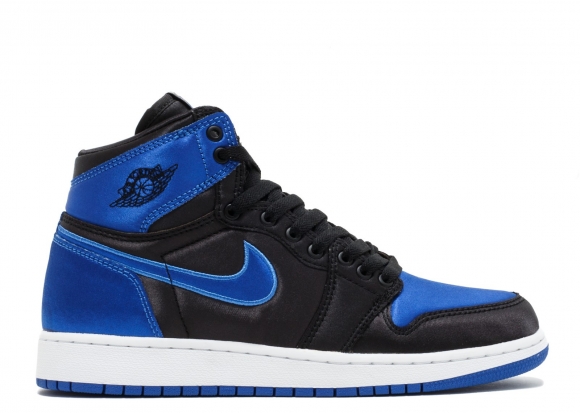 Meilleures Air Jordan 1 Retro High Og Bg Ep (Gs) "Royal Satin" Bleu Noir (aa4073-007)