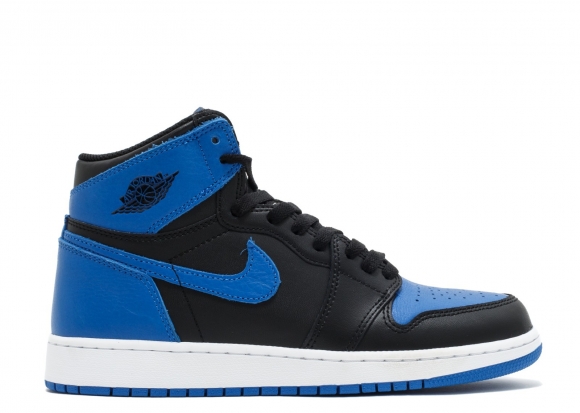 Meilleures Air Jordan 1 Retro High Og Bg (Gs) "2017 Release" Noir Bleu (575441-007)