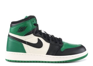 Meilleures Air Jordan 1 Retro High Og (Gs) "Pine Green" Blanc Vert (575441-302)