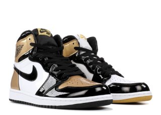 Meilleures Air Jordan 1 Retro High Og Nrg "Gold Top 3" Noir Métallique Or (861428-001)