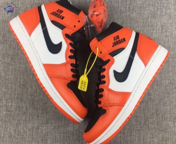 Meilleures Air Jordan 1 Retro High "Rare Air" Orange Noir