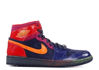 Meilleures Air Jordan 1 Retro High "Year Of The Snake" Noir Orange Bleu (598041-425)