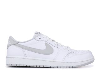 Meilleures Air Jordan 1 Retro Low Og Gris Blanc (705329-100)