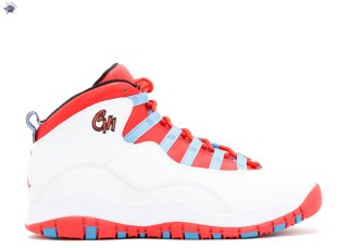 Meilleures Air Jordan 10 Retro Bg (Gs) "Chicago" Blanc Orange Gris (310806-114)