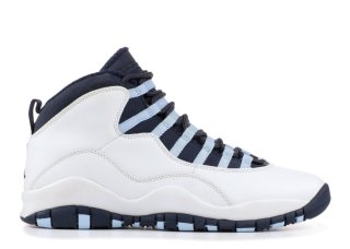 Meilleures Air Jordan 10 Retro Blanc Obsidienne Bleu (310805-141)