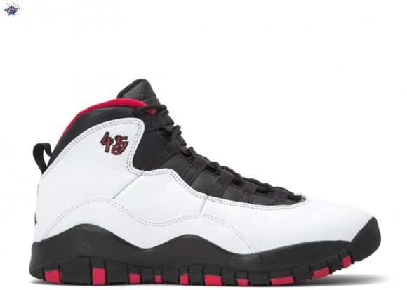 Meilleures Air Jordan 10 Retro (Gs) "Double Nickel" Blanc Noir Rouge (310806-102)