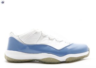 Meilleures Air Jordan 11 Low Retro Blanc Bleu (136053-141)