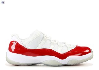 Meilleures Air Jordan 11 Retro Low "2016 Release" Blanc Rouge (528895-102)