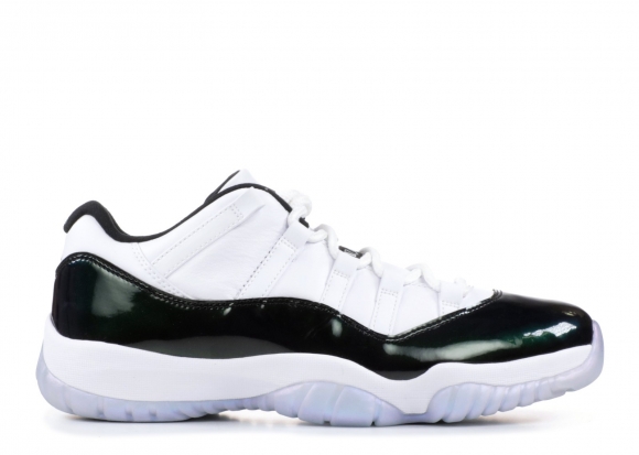 Meilleures Air Jordan 11 Retro Low "Emerald" Blanc Noir (528895-145)