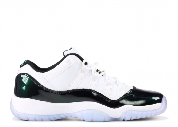 Meilleures Air Jordan 11 Retro Low (Gs) "Emerald" Blanc Noir (528896-145)