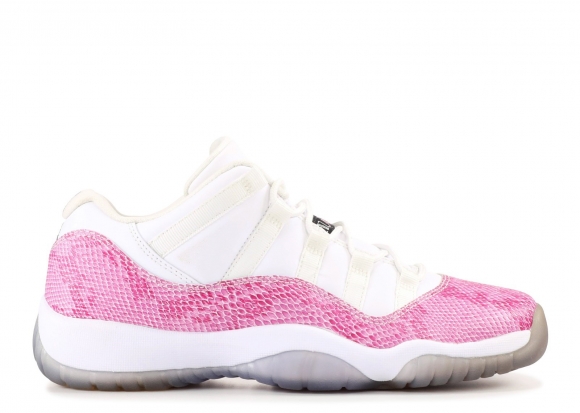 Meilleures Air Jordan 11 Retro Low (Gs) "Snake" Blanc Rose (580521-108)