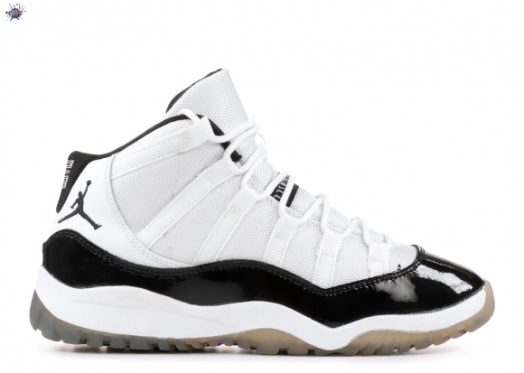 Meilleures Air Jordan 11 Retro (Ps) "Concord 2011 Release" Blanc Noir Bleu (378039-107)