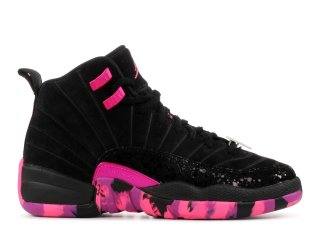 Meilleures Air Jordan 12 Retro Db Bg "Doernbecher" Noir Rose (ah6988-023)