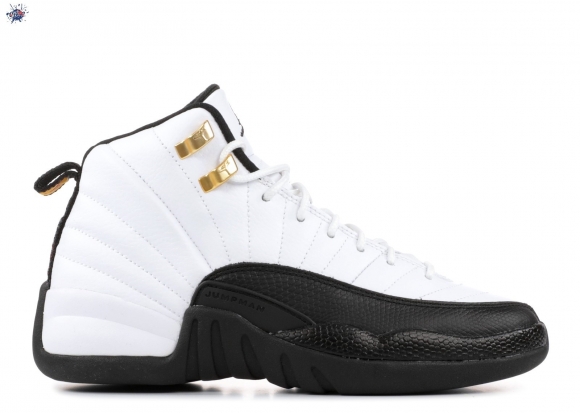 Meilleures Air Jordan 12 Retro (Gs) "Countdown Pack" Blanc Noir Or (153265-109)