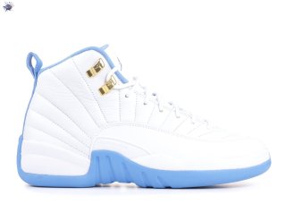 Meilleures Air Jordan 12 Retro (Gs) "Melo" Blanc Bleu (510815-127)