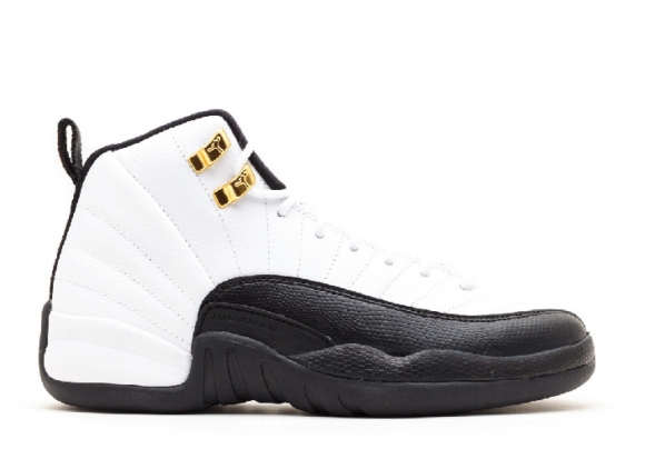 Meilleures Air Jordan 12 Retro (Gs) "Taxi 2013 Release" Blanc Noir Or (153265-125)