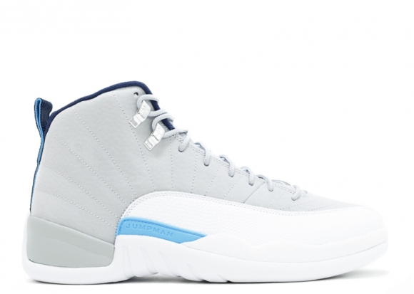 Meilleures Air Jordan 12 Retro "Unc" Gris Bleu Blanc (130690-007)