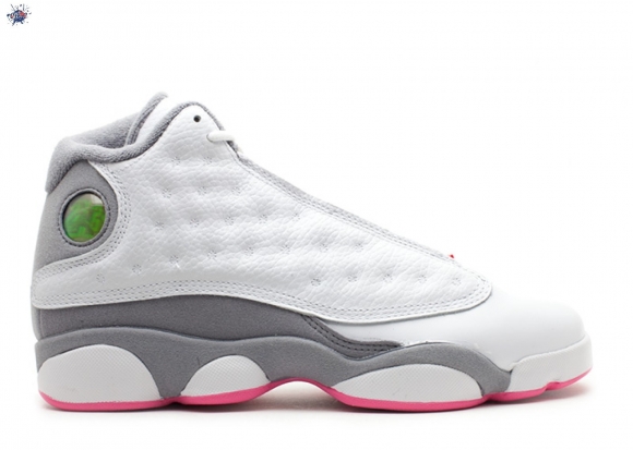 Meilleures Air Jordan 13 (Gs) Blanc Rose (439358-101)