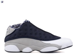 Meilleures Air Jordan 13 Low "Georgetown" Marine Gris (310810-735481)