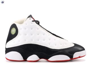 Meilleures Air Jordan 13 (Og) Blanc Noir (136002-132)