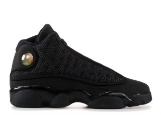 Meilleures Air Jordan 13 Retro Bg (Gs) "Noir Cat" Noir (884129-011)