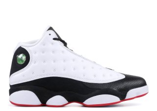 Meilleures Air Jordan 13 Retro "He Got Game 2018 Release" Blanc Noir (414571-104)