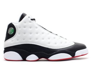 Meilleures Air Jordan 13 Retro "He Got Game" Blanc Noir (309259-104)