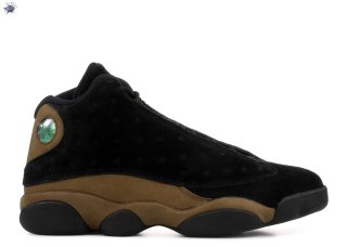 Meilleures Air Jordan 13 Retro "Olive" Noir Marron (414571-006)