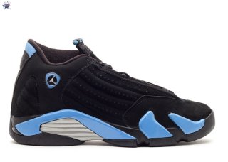 Meilleures Air Jordan 14 (Gs) Noir Bleu (312091-041)