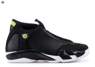 Meilleures Air Jordan 14 Retro "2016 Release" Noir Vert (487471-005)