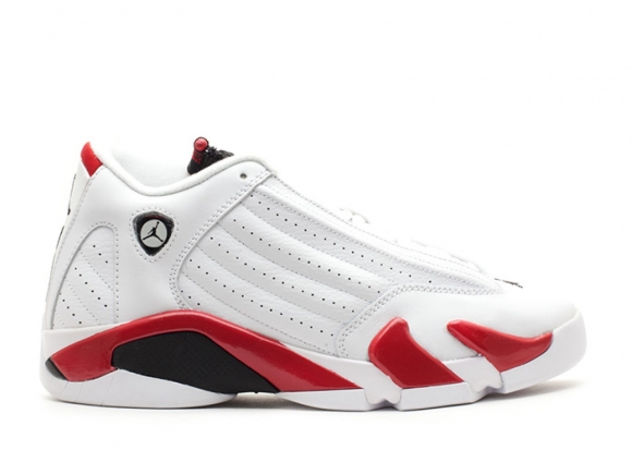 Meilleures Air Jordan 14 Retro (Gs) "Candy Cane" Blanc Rouge (487524-101)