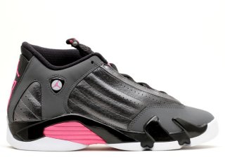 Meilleures Air Jordan 14 Retro (Gs) Gris Rose (654969-028)