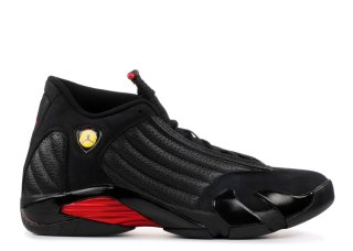 Meilleures Air Jordan 14 Retro "Last Shot 2018 Release" Noir Rouge (487471-003)