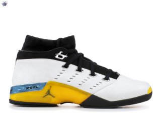 Meilleures Air Jordan 17 Low Noir Jaune Bleu (303891-101)