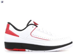 Meilleures Air Jordan 2 Retro Low "Chicago 2016 Release" Blanc Rouge (832819-101)