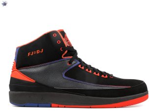 Meilleures Air Jordan 2 Retro Pe "Fred Jones "Away"" Noir Orange Bleu (mjord65874513)