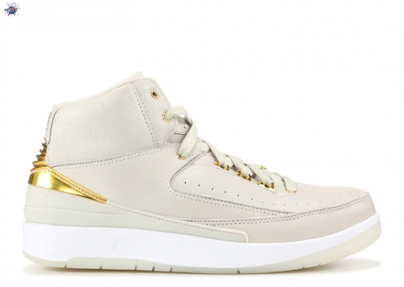 Meilleures Air Jordan 2 Retro Q54 Bg (Gs) "Quai 54" Blanc Or (866034-001)