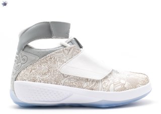 Meilleures Air Jordan 20 Laser "Laser" Blanc Argent (743991-100)