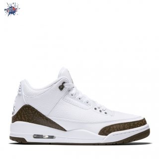 Meilleures Air Jordan 3 Mocha 2018 Blanc (136064-122)