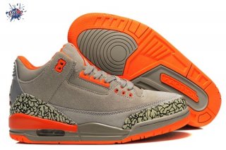 Meilleures Air Jordan 3 Orange Gris