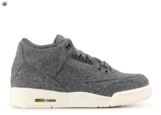 Meilleures Air Jordan 3 Retro Bg (Gs) "Wool" Gris (861427-004)