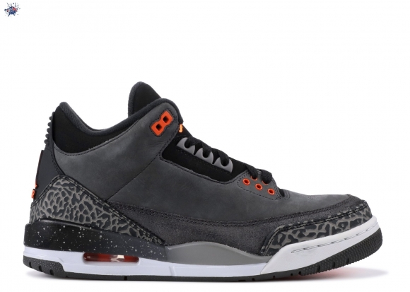 Meilleures Air Jordan 3 Retro "Fear Pack" Noir Orange (626967-040)