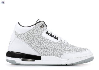 Meilleures Air Jordan 3 Retro Flip (Gs) Blanc Noir (315768-101)