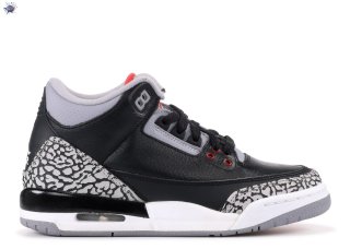 Meilleures Air Jordan 3 Retro (Gs) "2011 Release" Noir Blanc (398614-010)